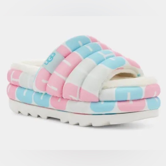 NWT UGG Pink/Blue Slide. - Picture 6 of 8